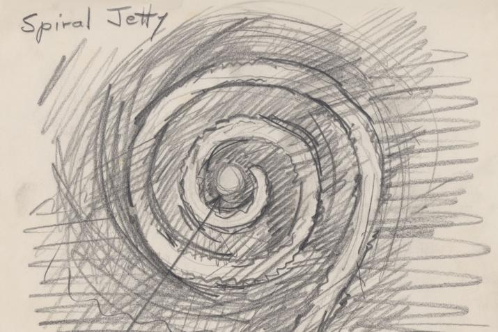 Robert Smithson, Spiral Jetty with Sun (1970)