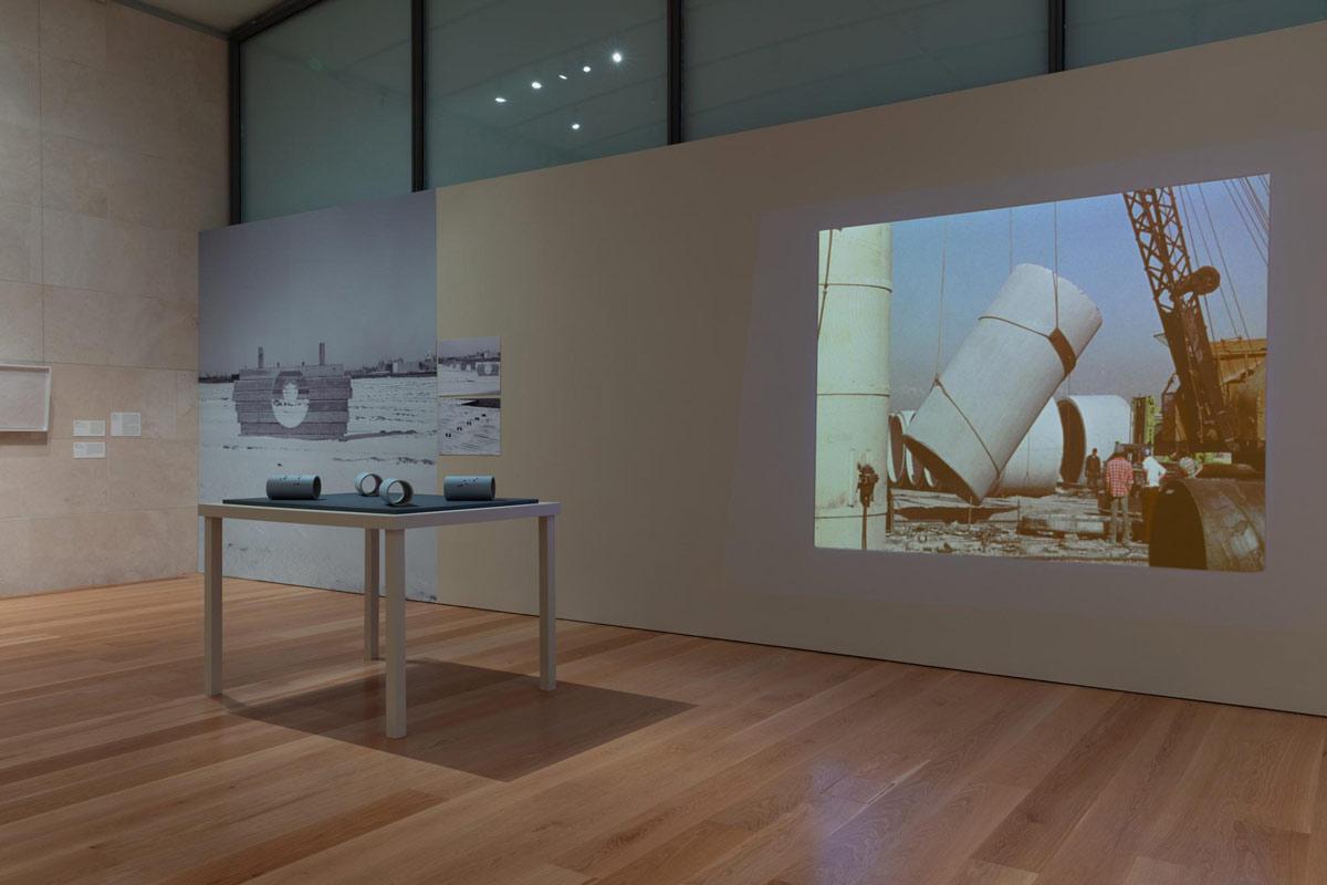 an exhibition view of Groundswell at the Nasher