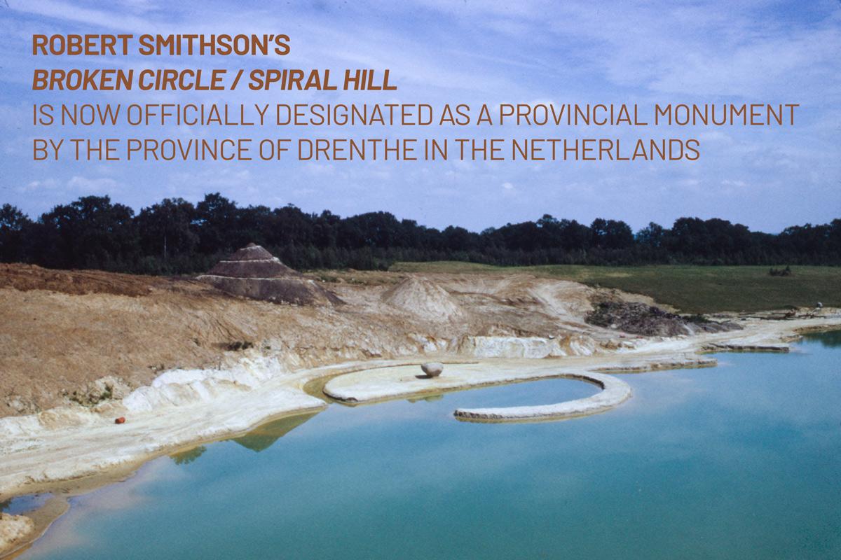 Robert Smithson's Broken Circle / Spiral Hill, an earthwork built into a sand quarry