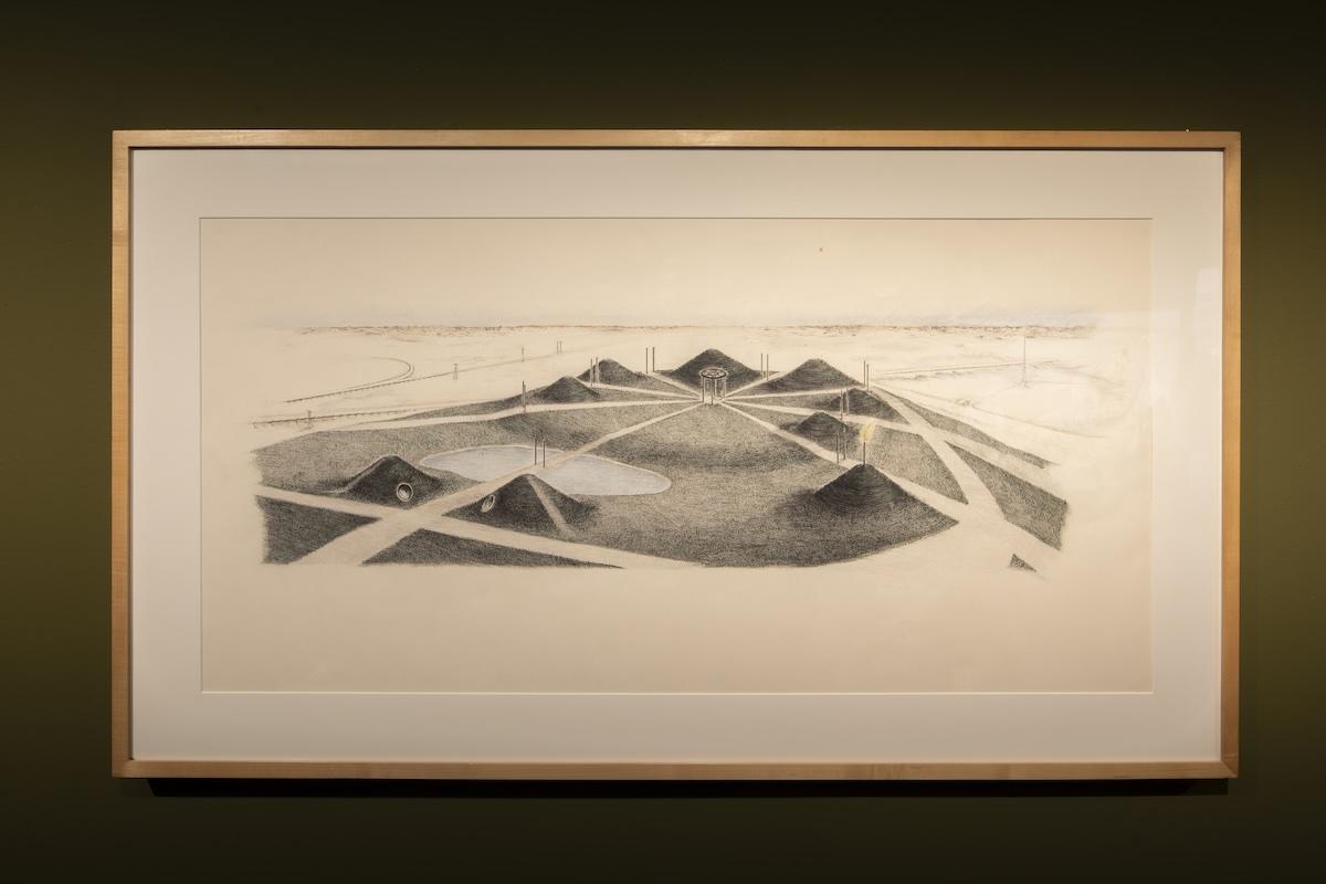 drawing of an earthwork