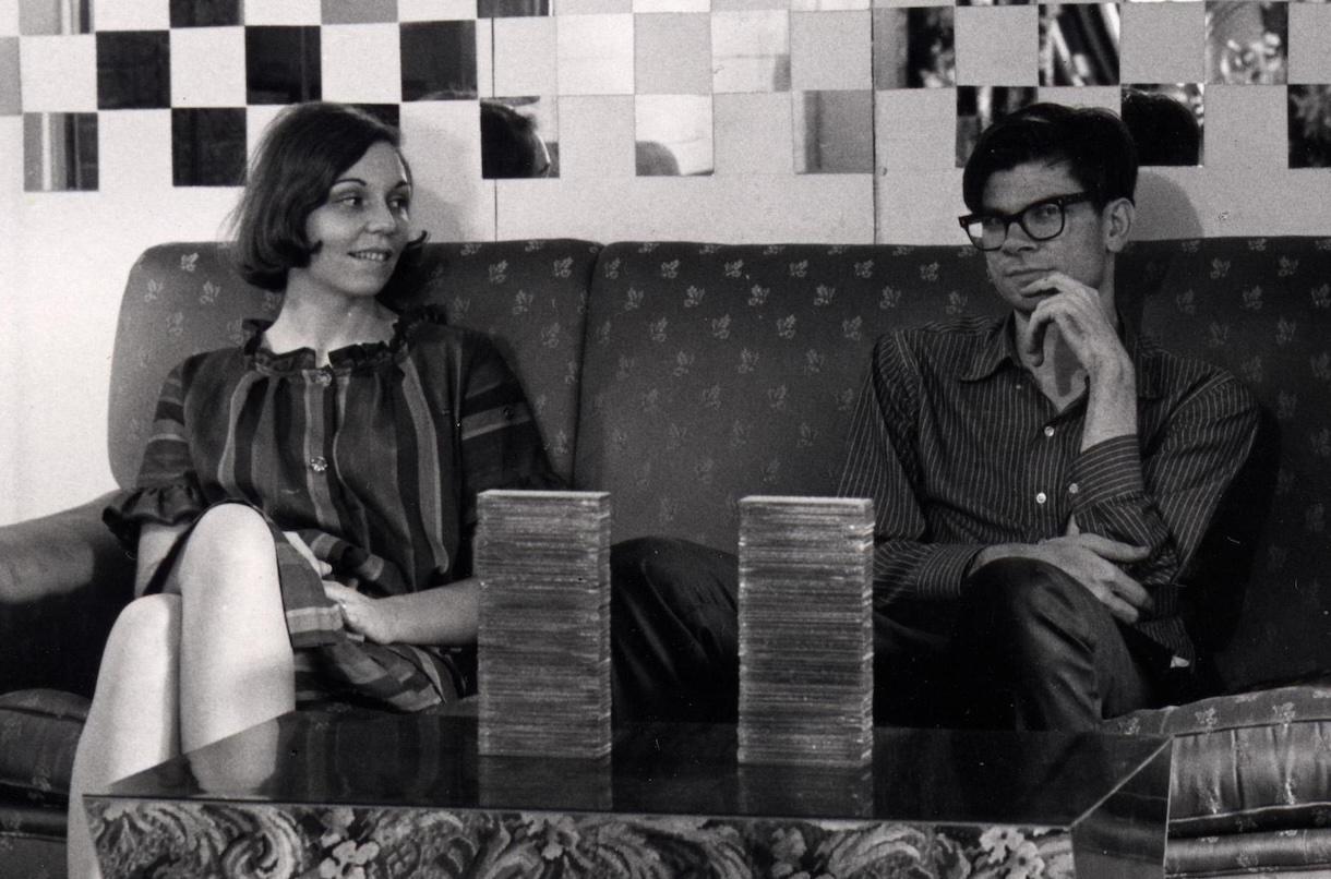 holt and Smithson in their loft