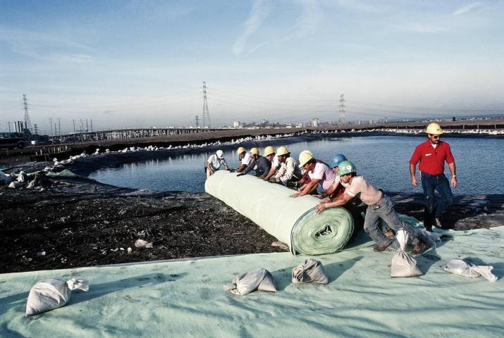 an image of Sky Mound being constructed