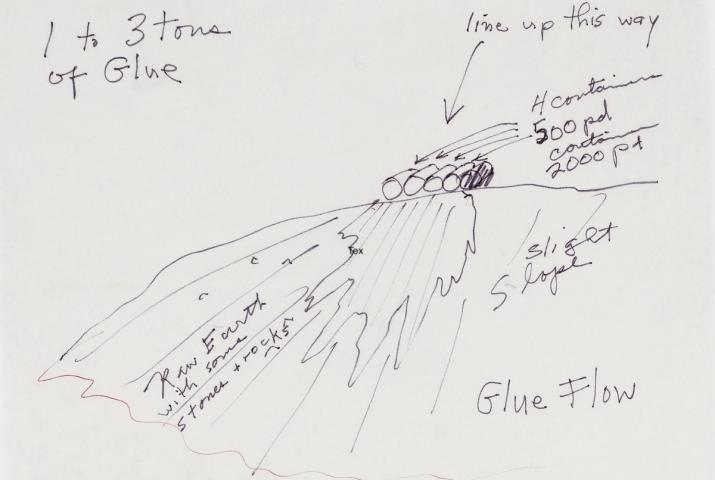 a drawing for an earthwork