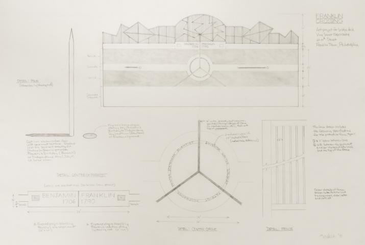 drawing for a public sculpture