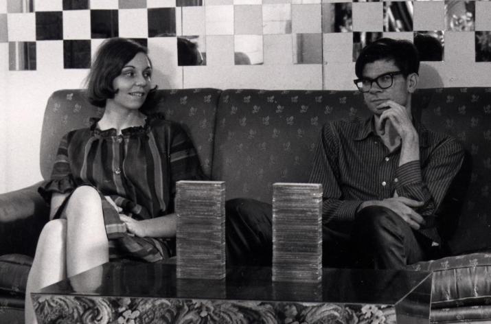 holt and Smithson in their loft