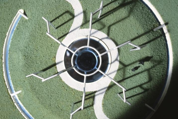detail of a model for a sculpture