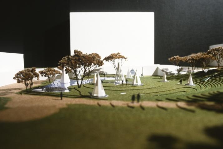 photograph of a model for an unrealized sculpture proposal