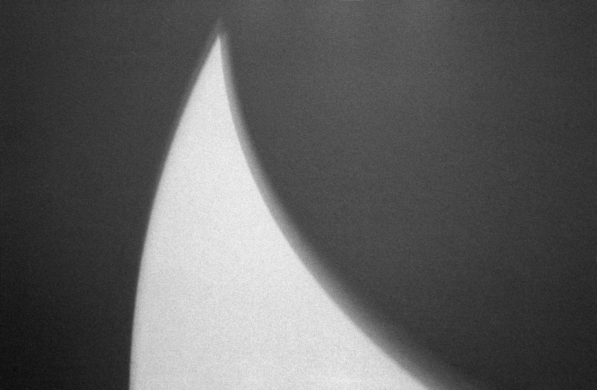 Photograph of circular light projection on wall