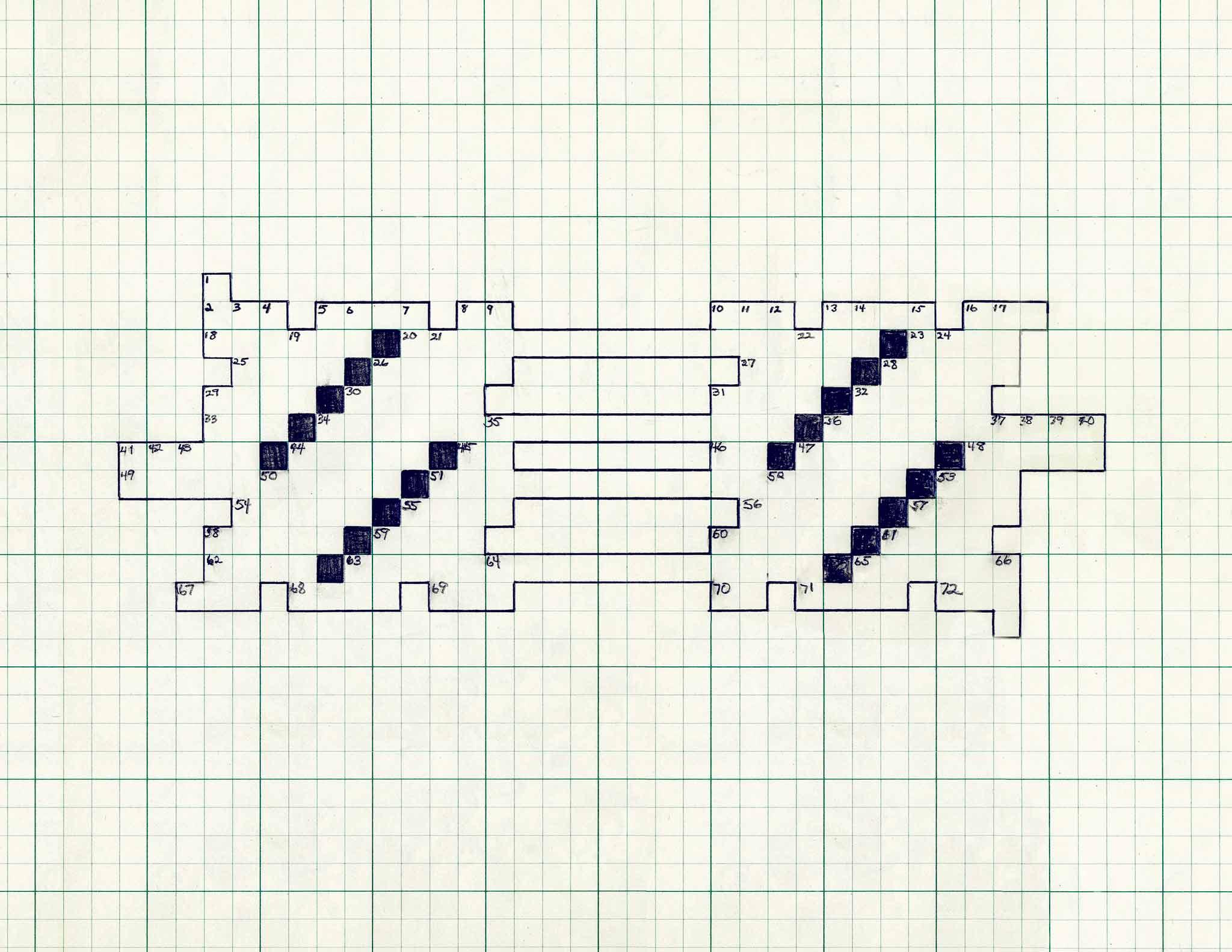 A Concrete Poem in the form of a crossword puzzle.