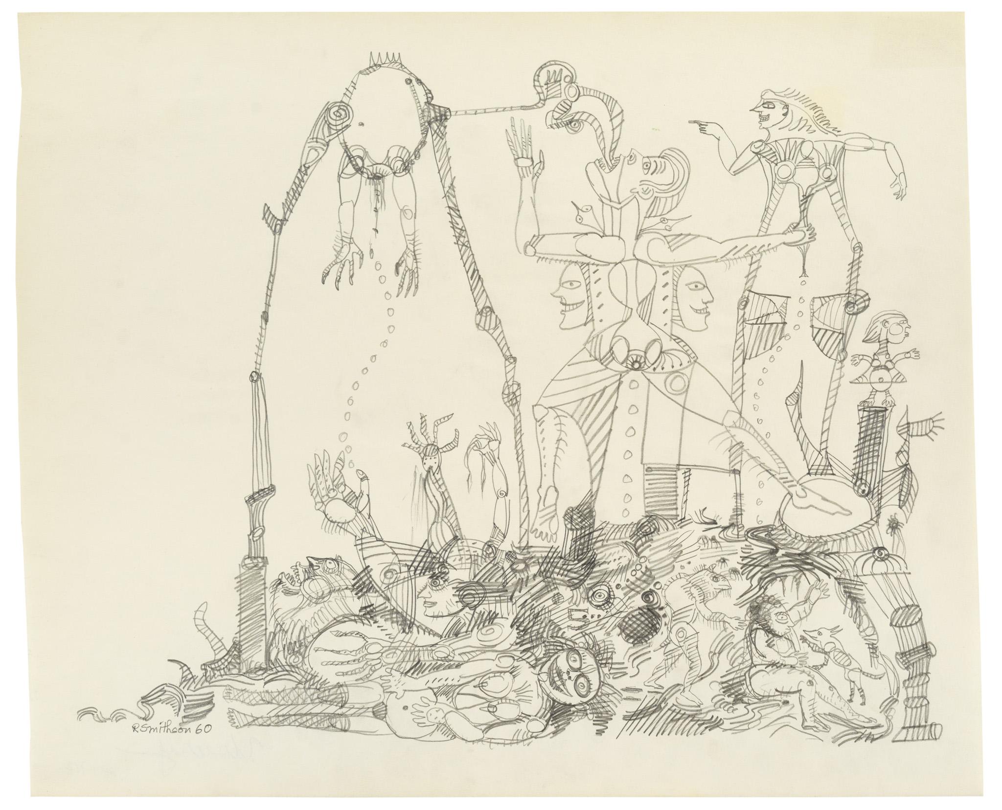 Drawing by Robert Smithson