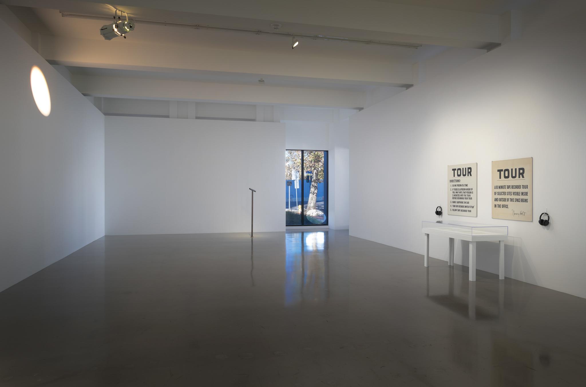 Installation view of Nancy Holt: Locating Perception, Sprüth Magers, Los Angeles, 2022