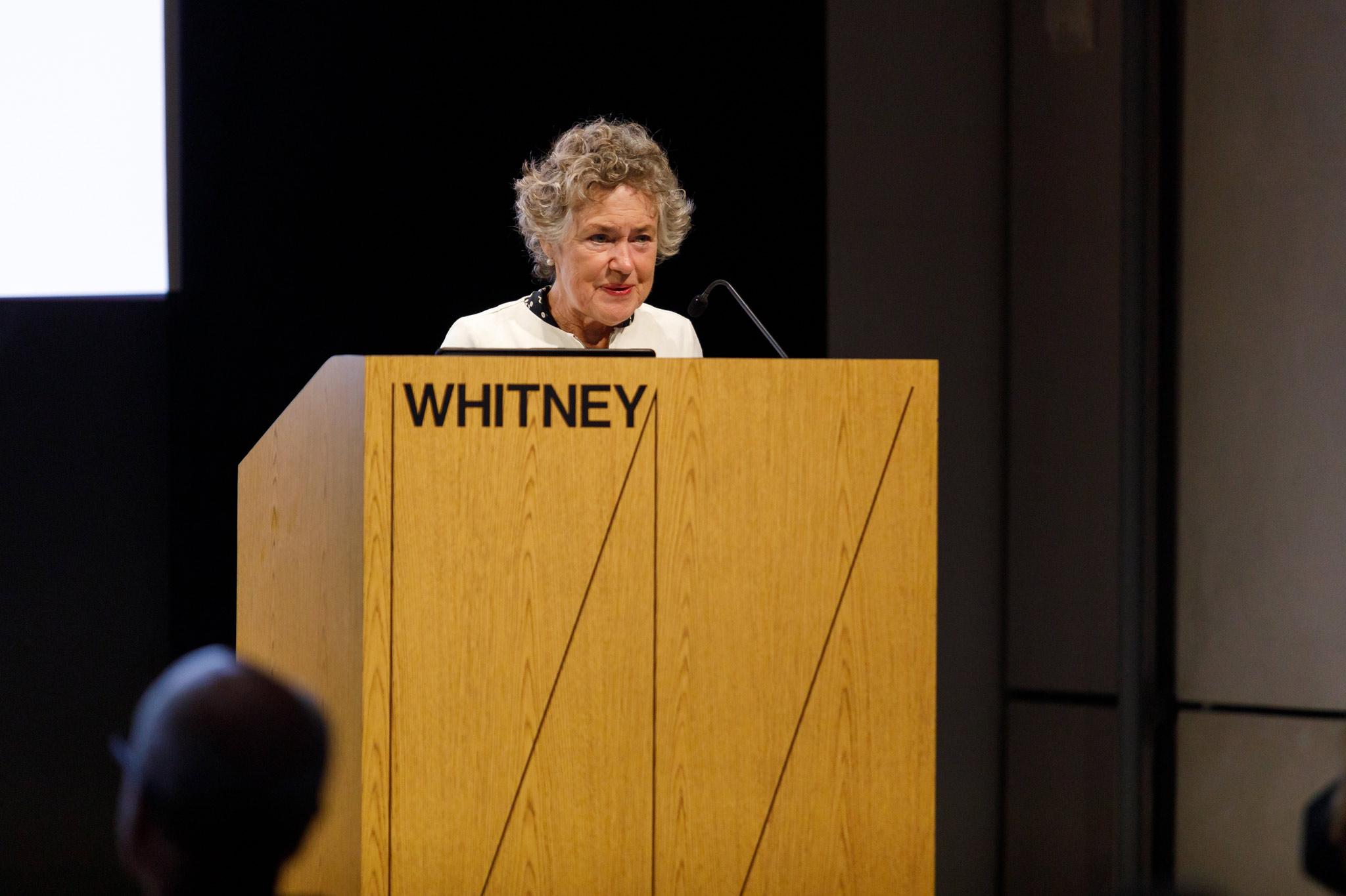 Anne Wagner at the The 2022 Holt/Smithson Foundation Annual Lecture at the Whitney Museum of American Art
