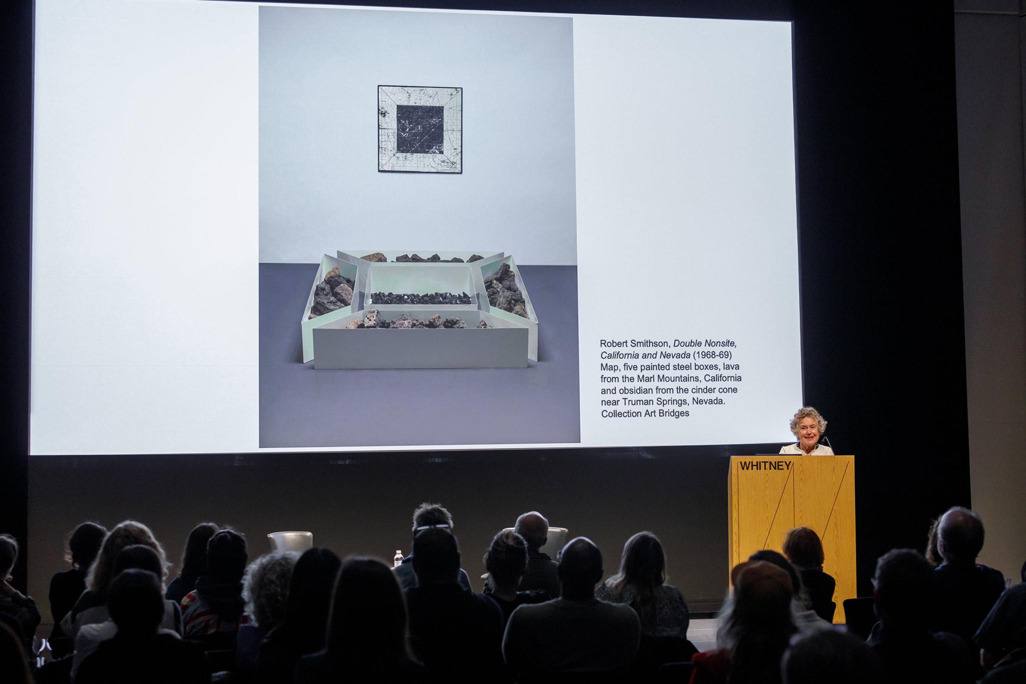 Anne Wagner at the The 2022 Holt/Smithson Foundation Annual Lecture at the Whitney Museum of American Art