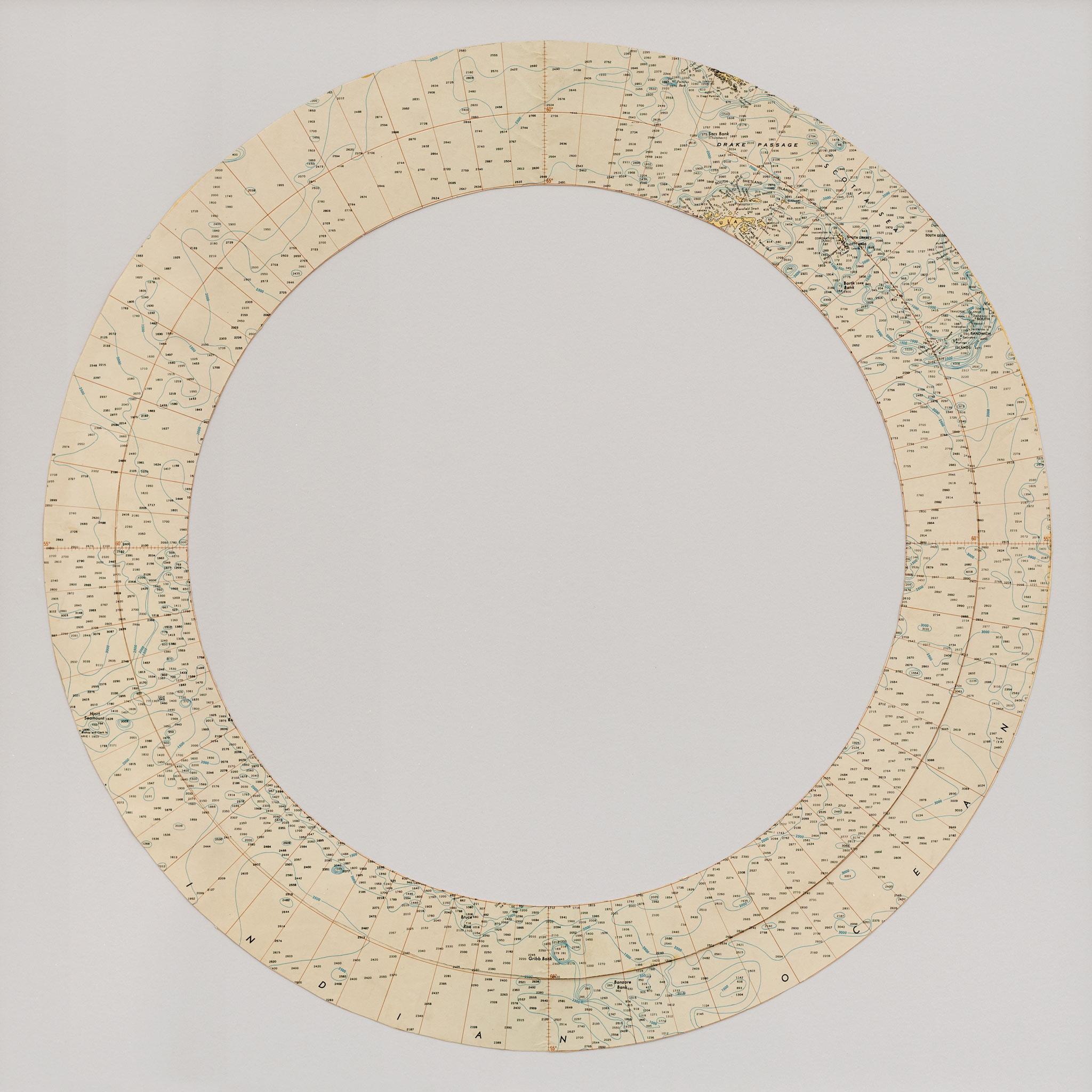 a cut circular map