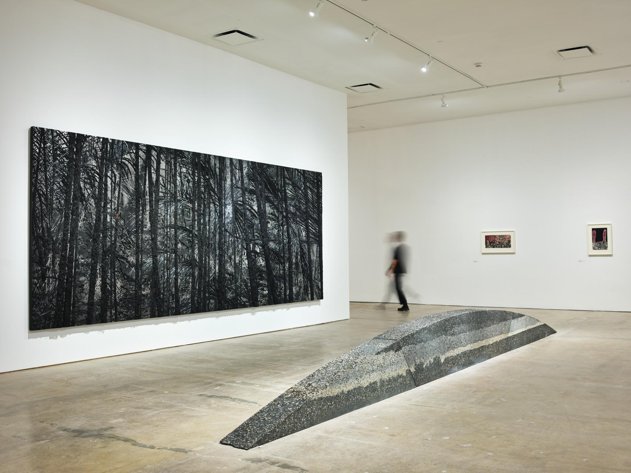 Installation view of "Teresita Fernández / Robert Smithson" at SITE SANTA FE