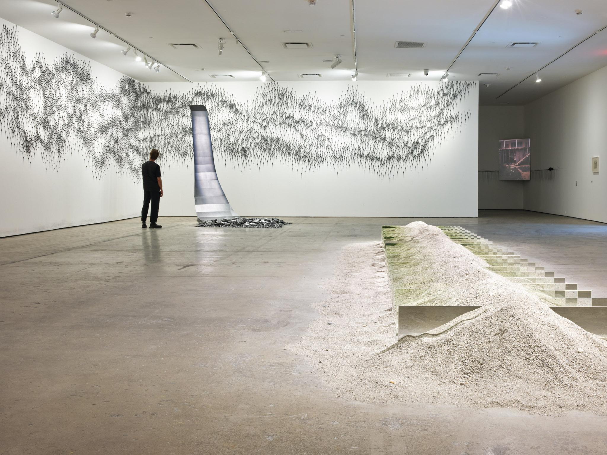 Installation view of "Teresita Fernández / Robert Smithson" at SITE SANTA FE