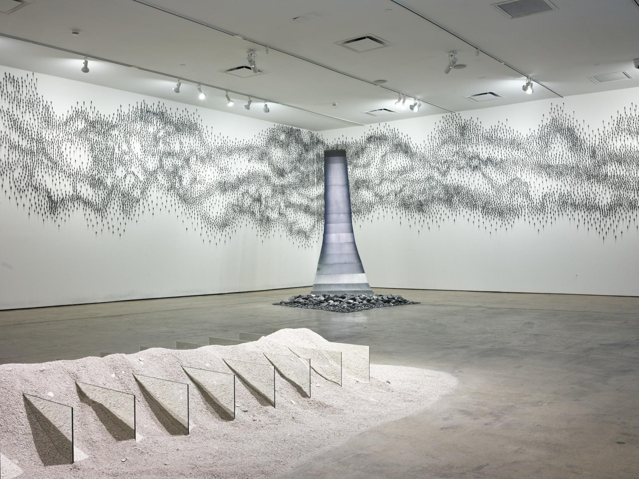 Installation view of "Teresita Fernández / Robert Smithson" at SITE SANTA FE