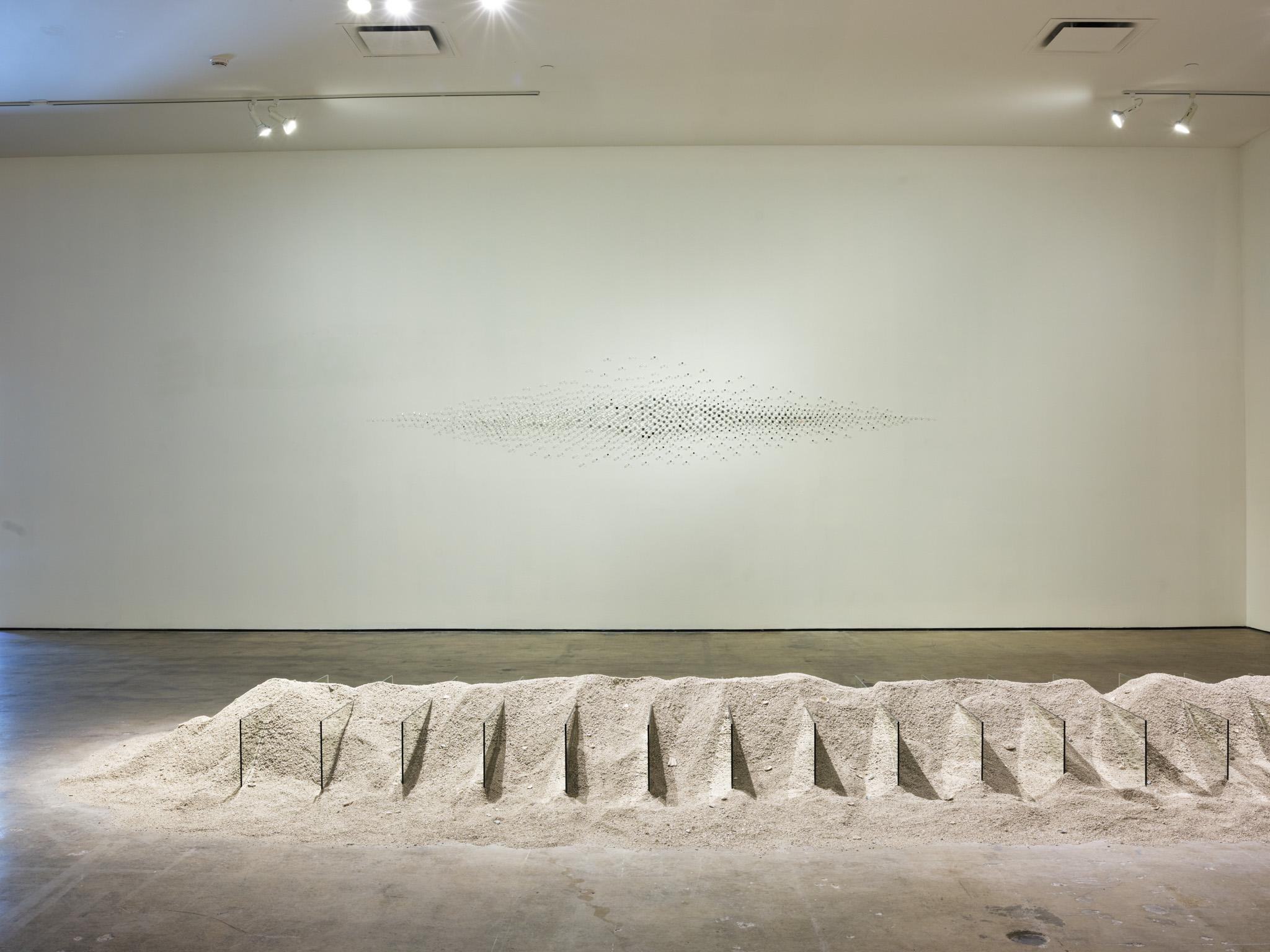 Installation view of "Teresita Fernández / Robert Smithson" at SITE SANTA FE