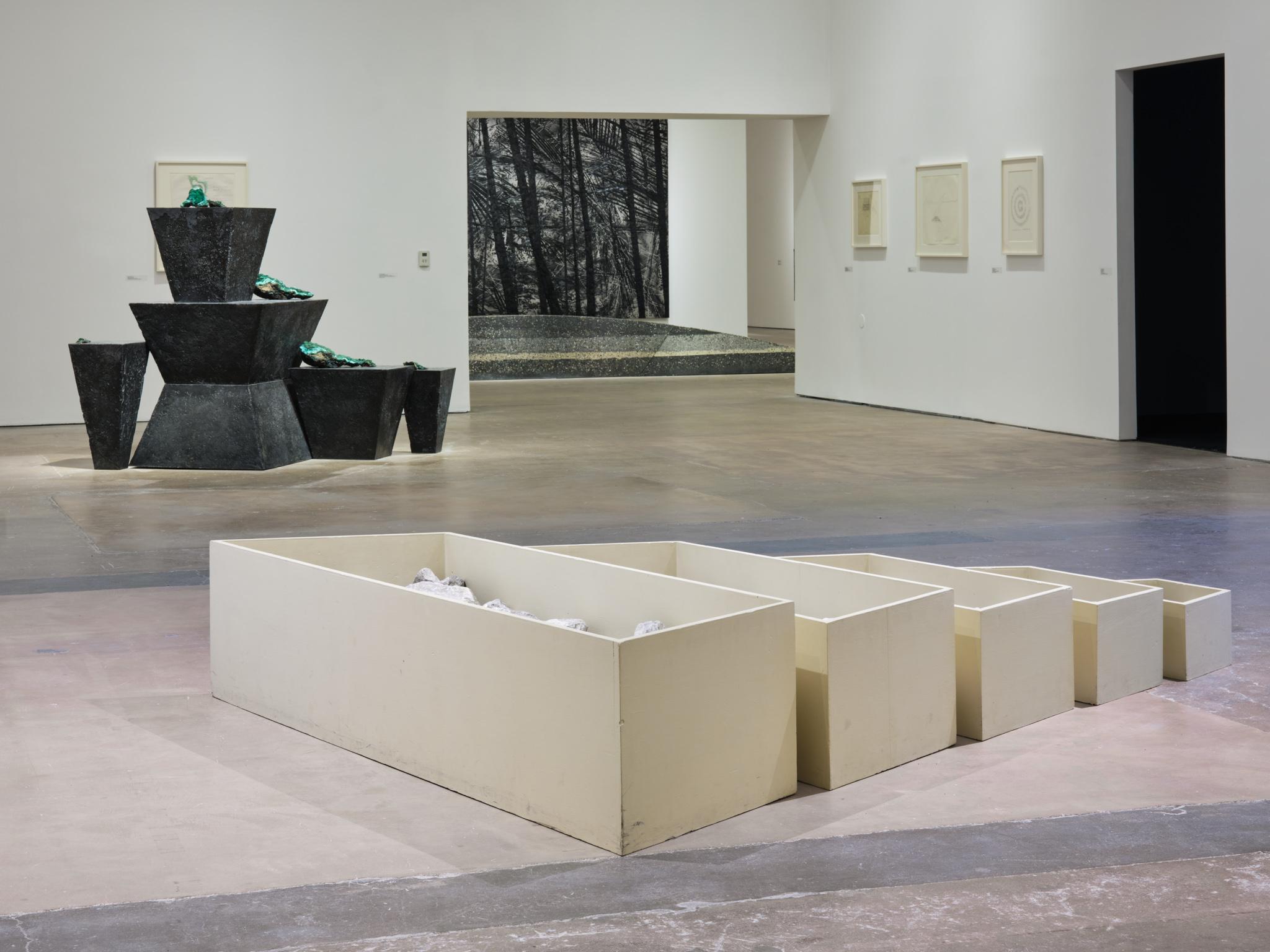 Installation view of "Teresita Fernández / Robert Smithson" at SITE SANTA FE