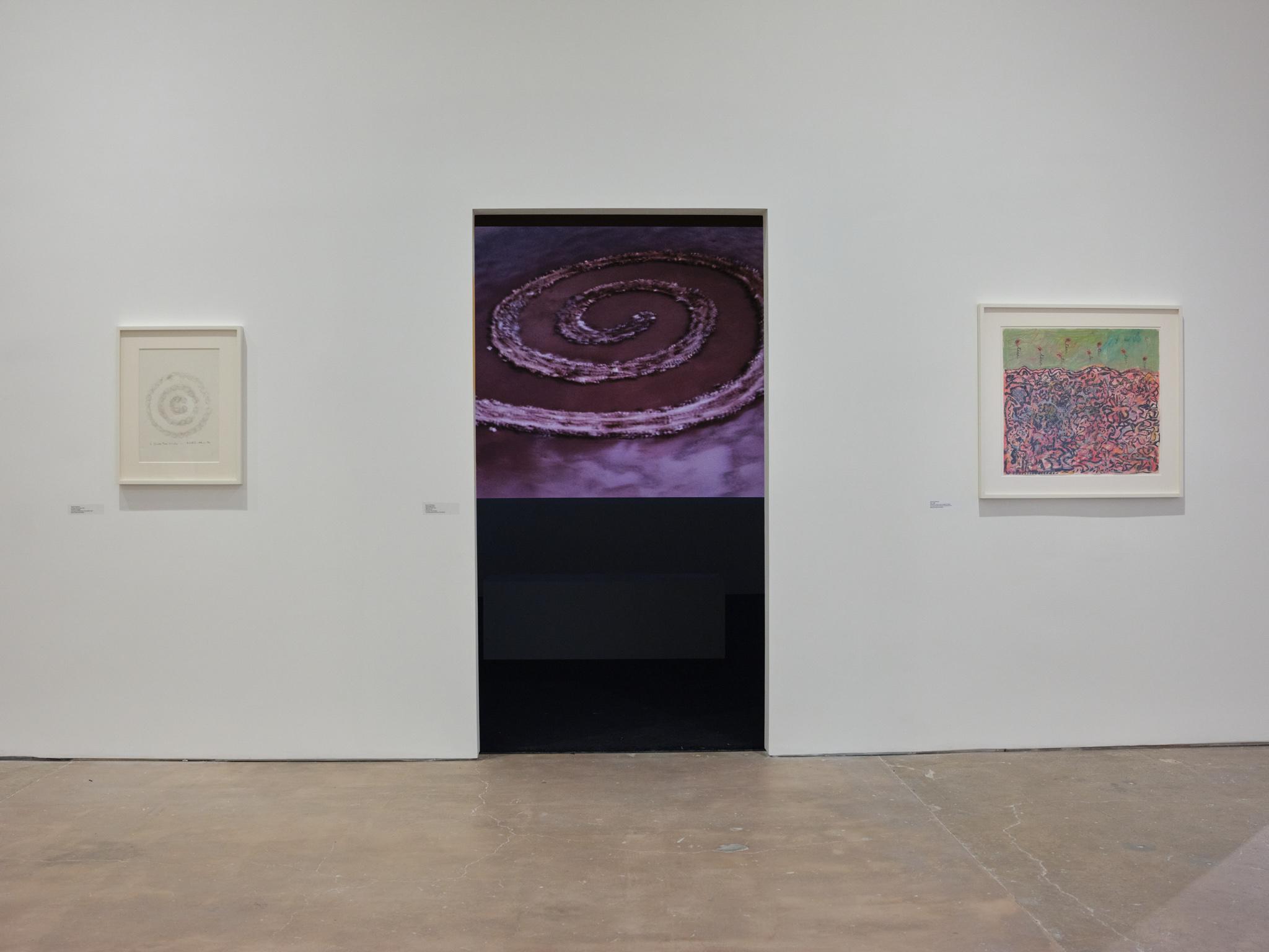 Installation view of "Teresita Fernández / Robert Smithson" at SITE SANTA FE