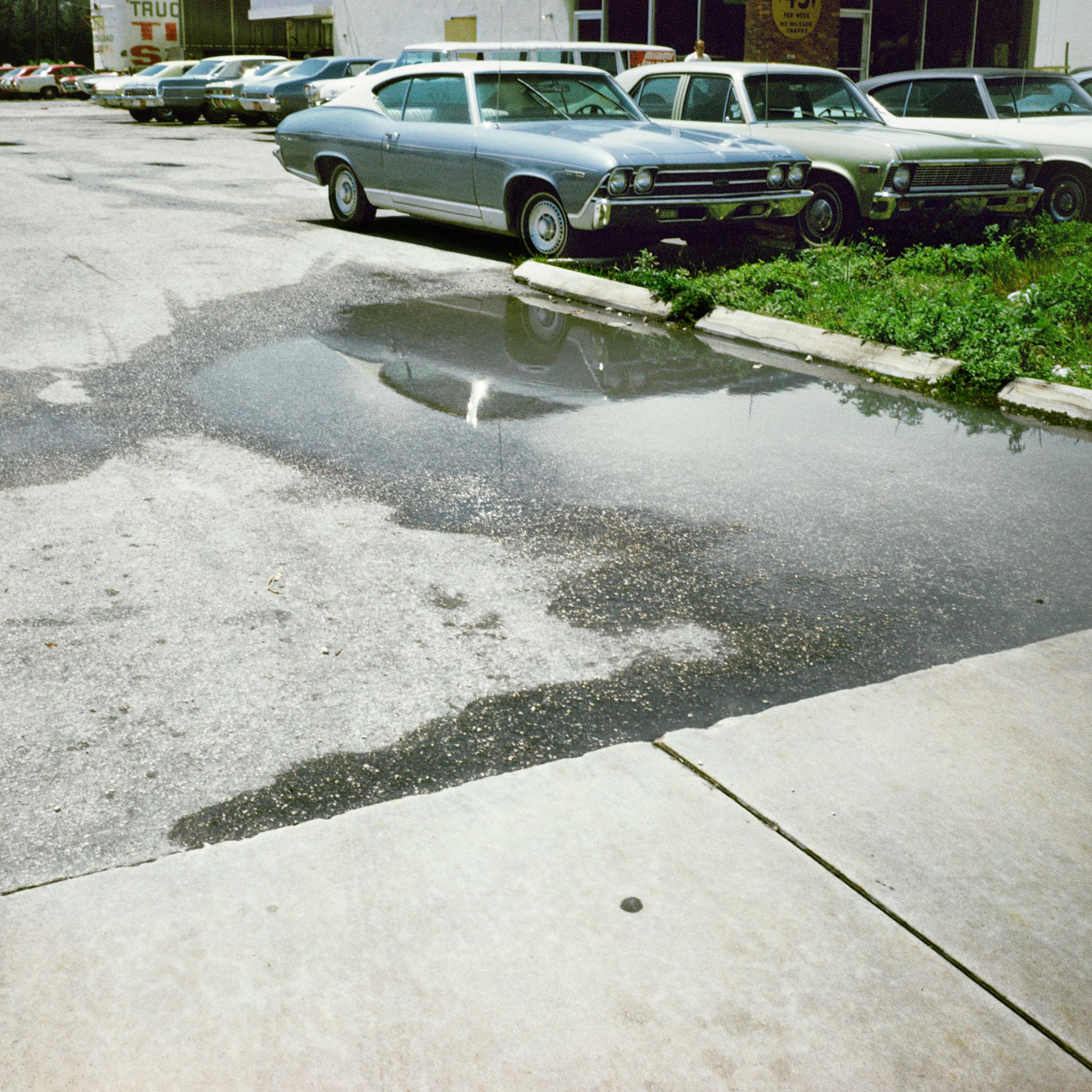 a puddle in the city of Miami 