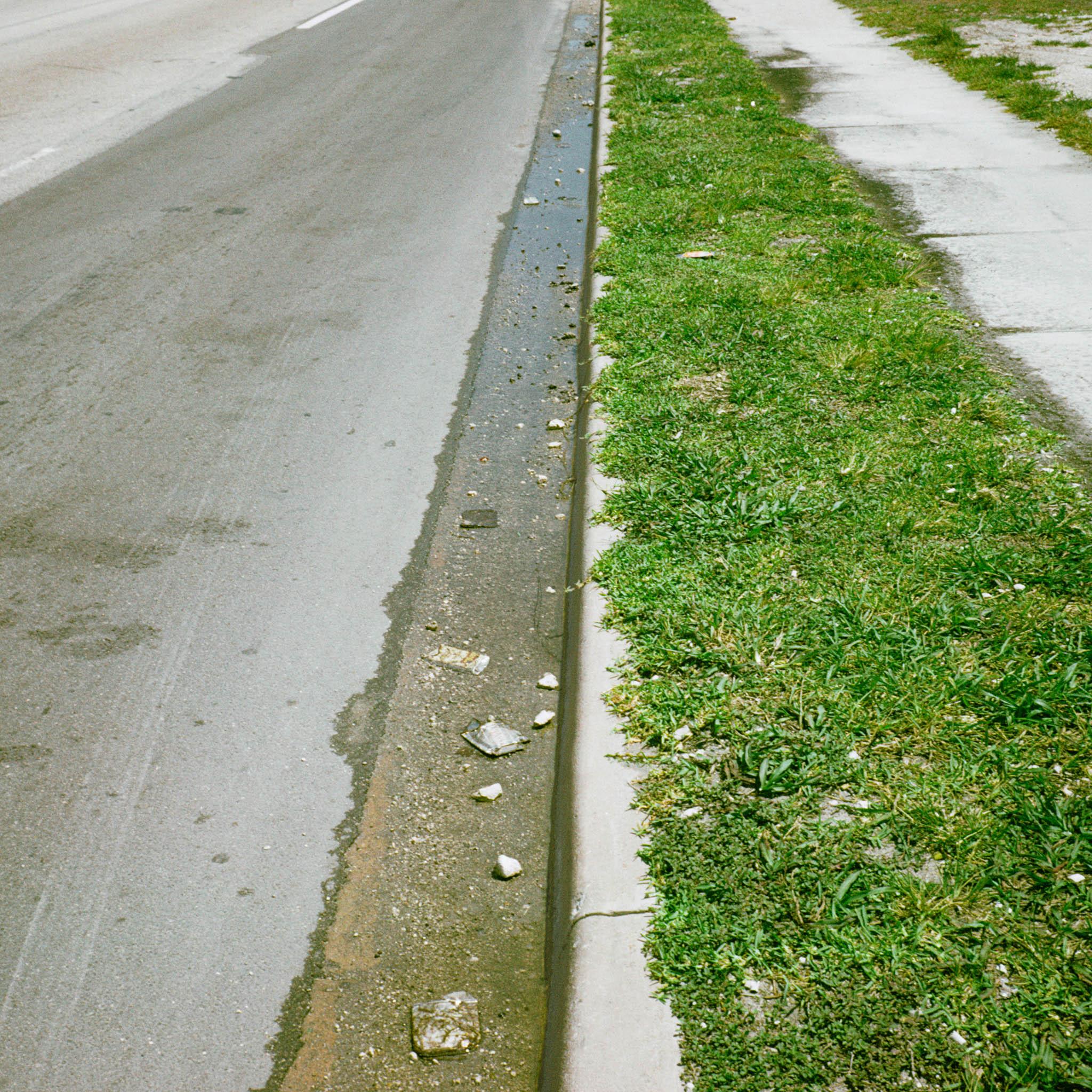 a puddle in the city of Miami 