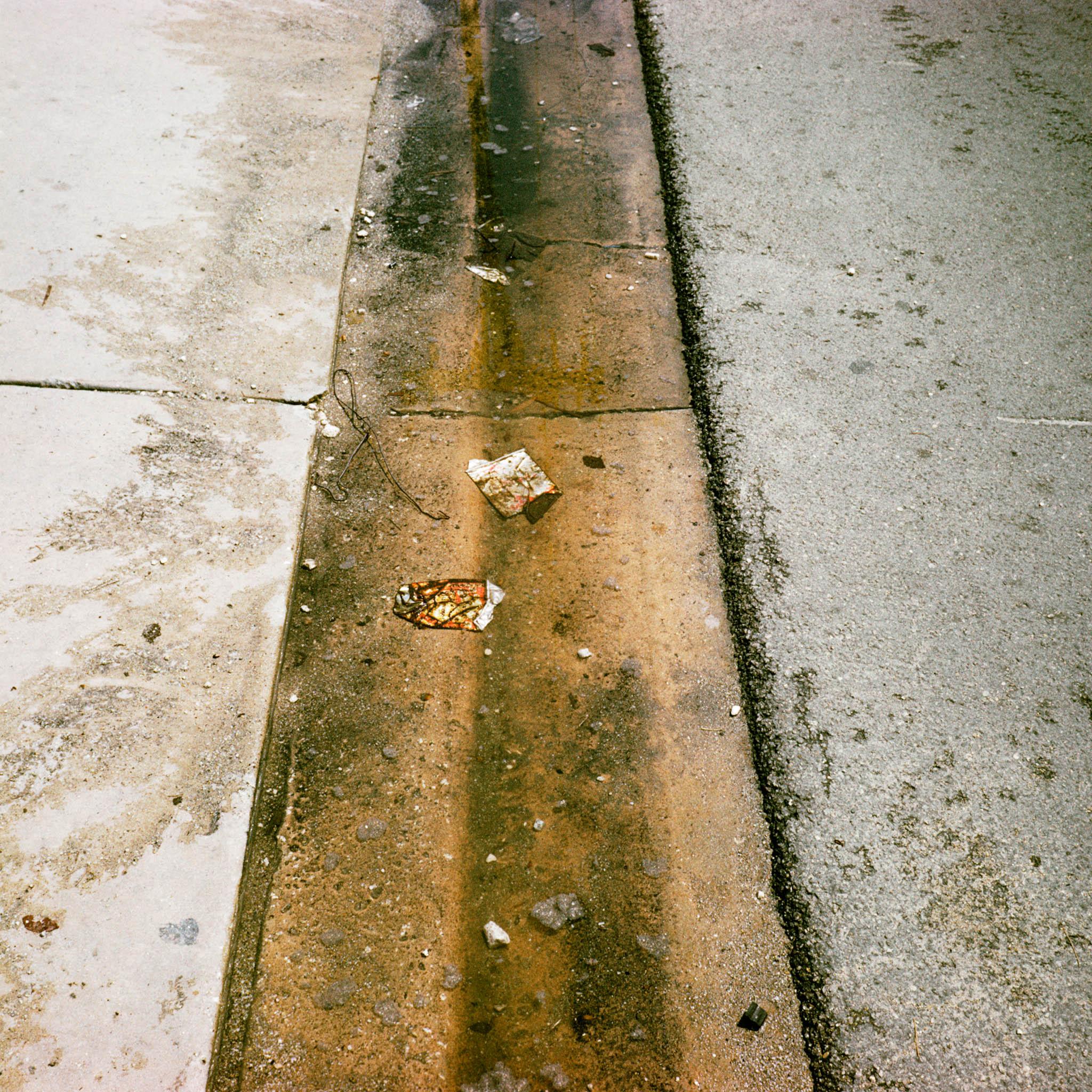 a puddle in the city of Miami 