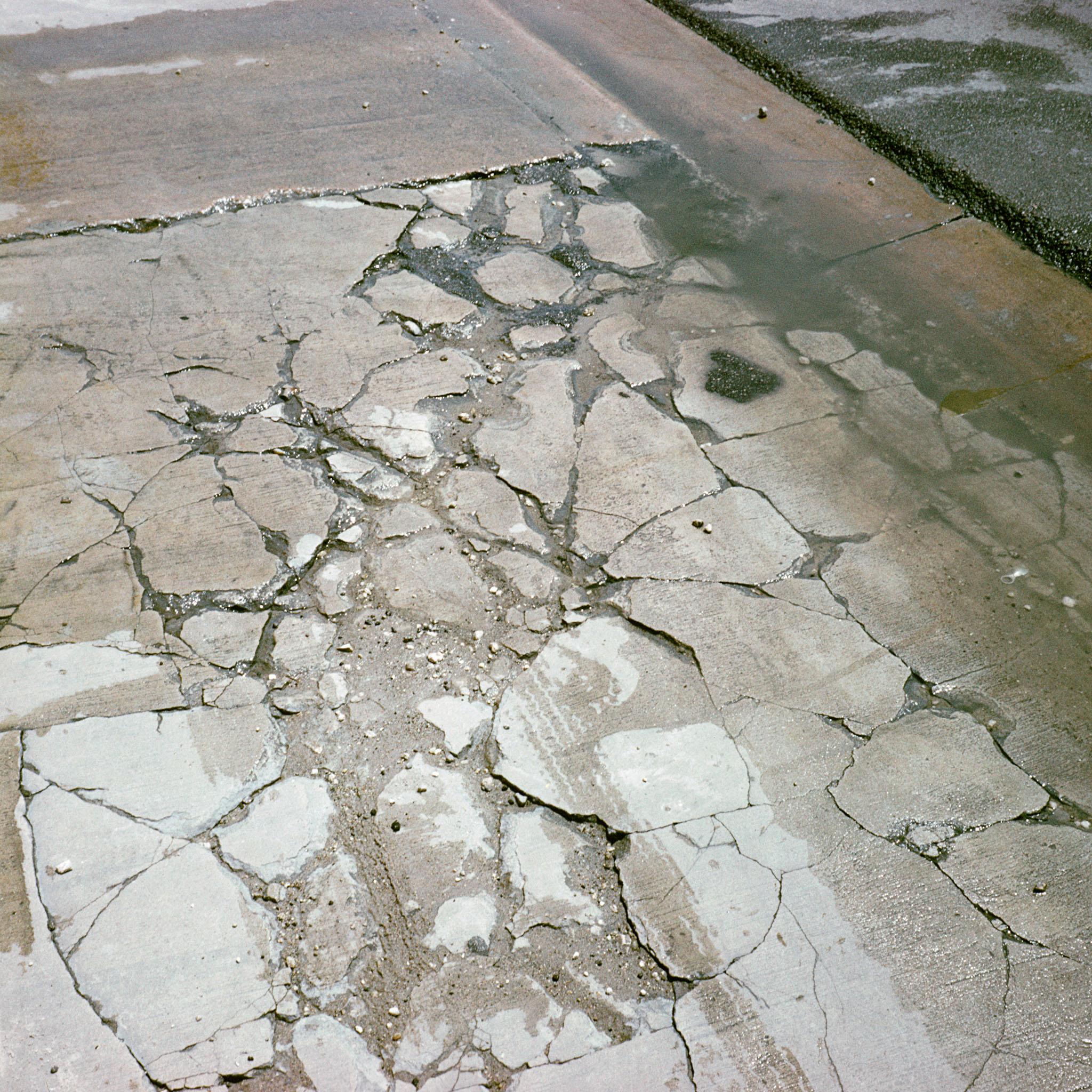 a puddle in the city of Miami 