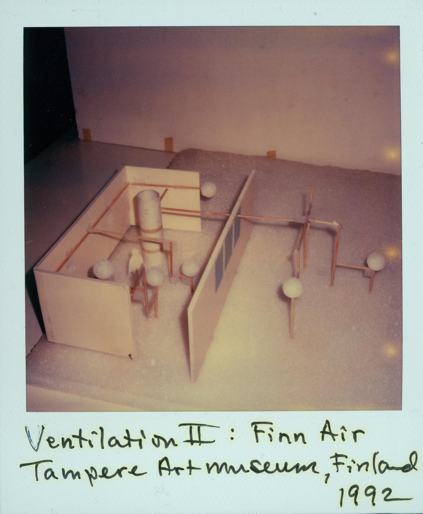 Polaroid of model for Ventilation III: Finn Air (1992)