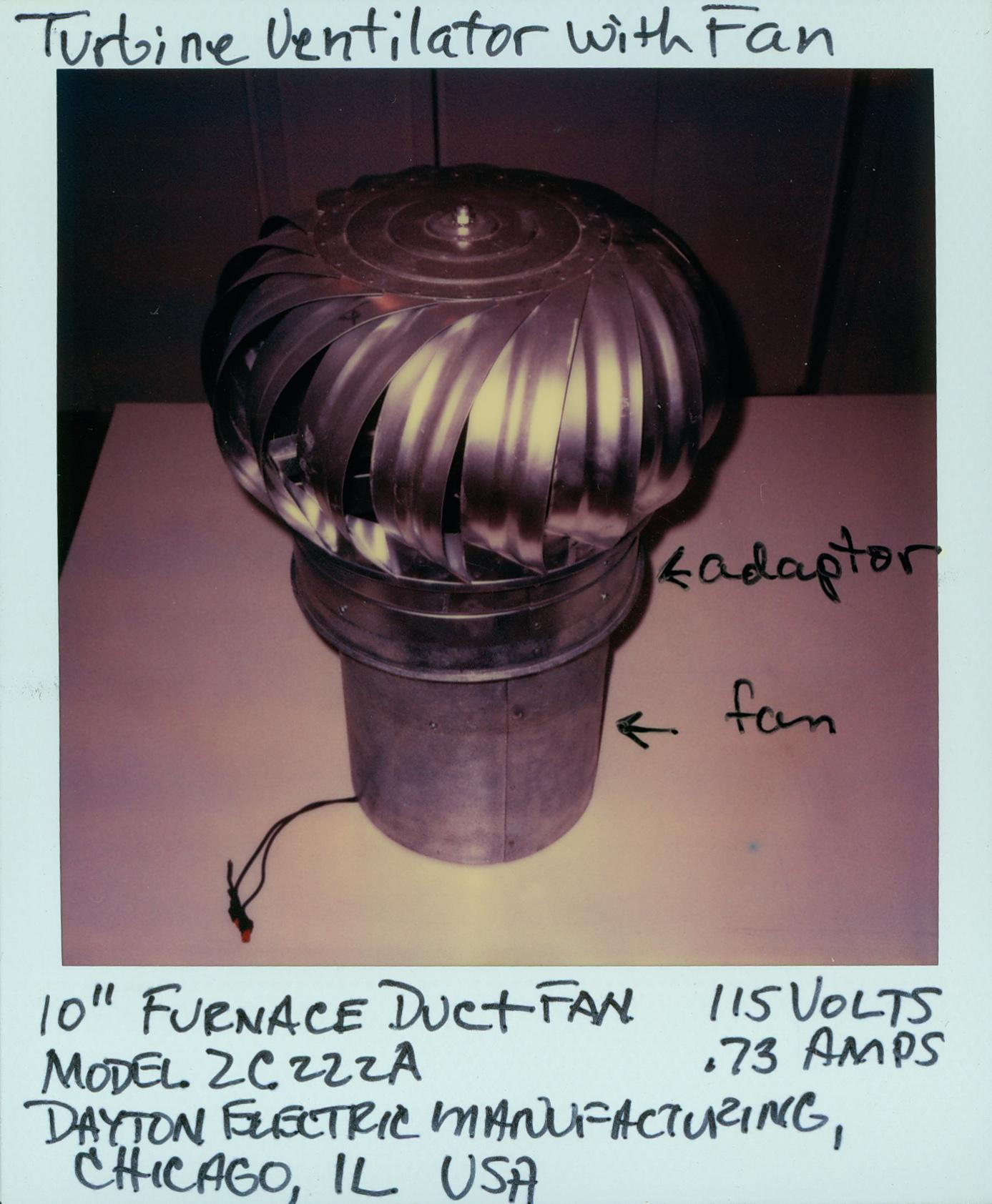 Polaroid of Turbine Ventilator with Fan for Ventilation III: Finn Air (1992)