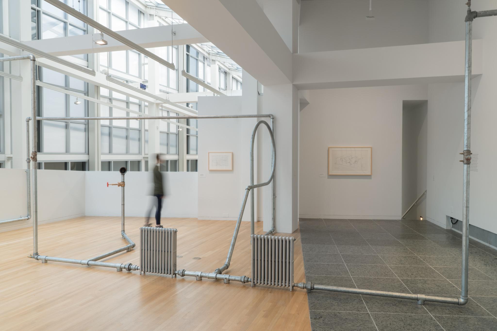 Nancy Holt's Heating System installed at the Wexner Center for the Arts