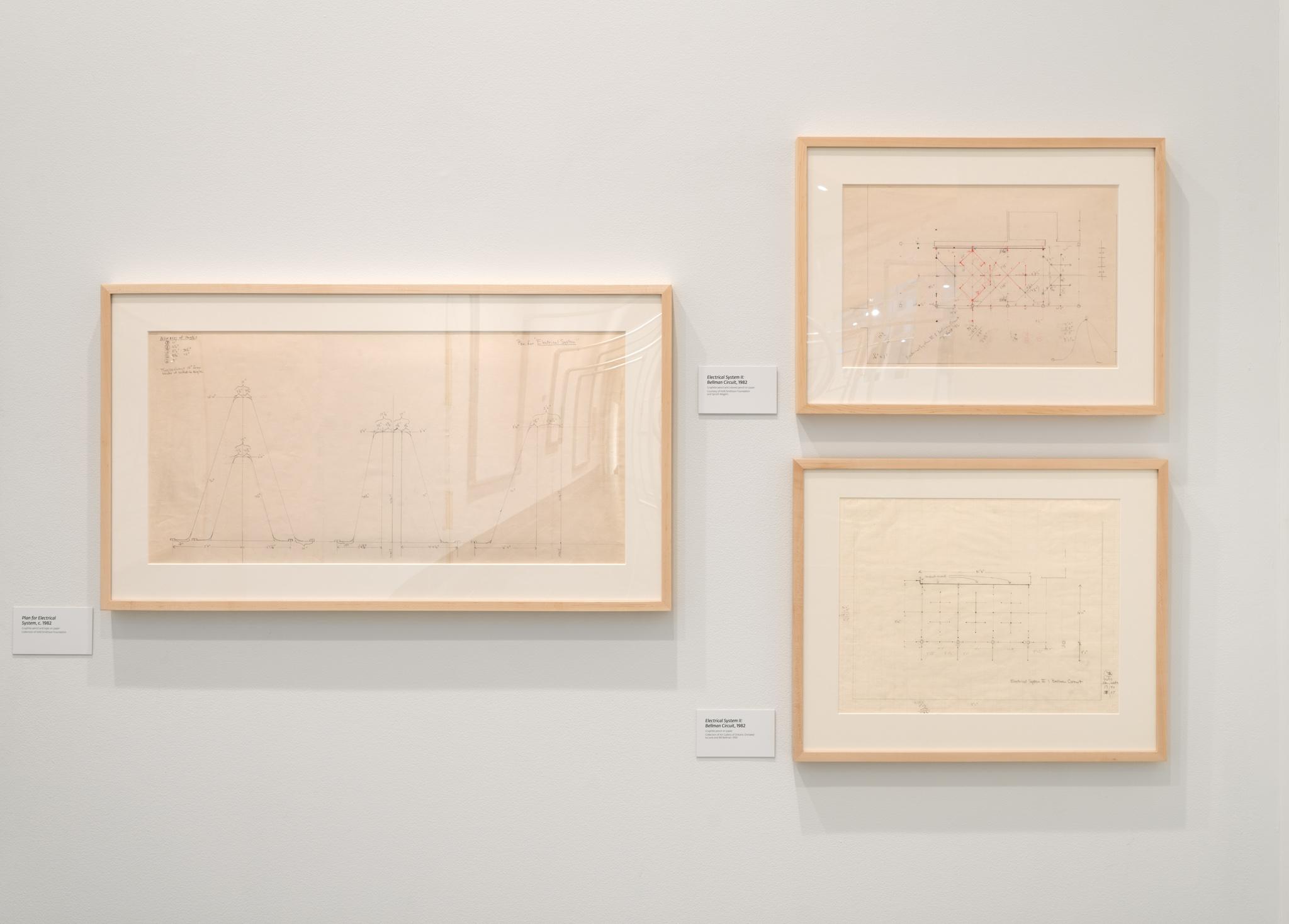 Installation view of Nancy Holt: Power Systems, Wexner Center for the Arts, Columbus, Ohio, 2025