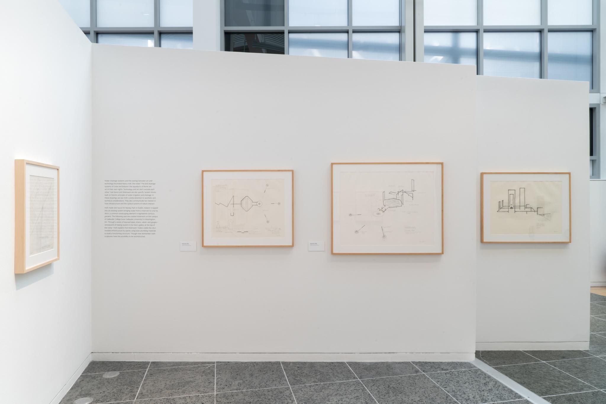 Installation view: Nancy Holt: Power Systems, Wexner Center for the Arts, Columbus, Ohio, 2025