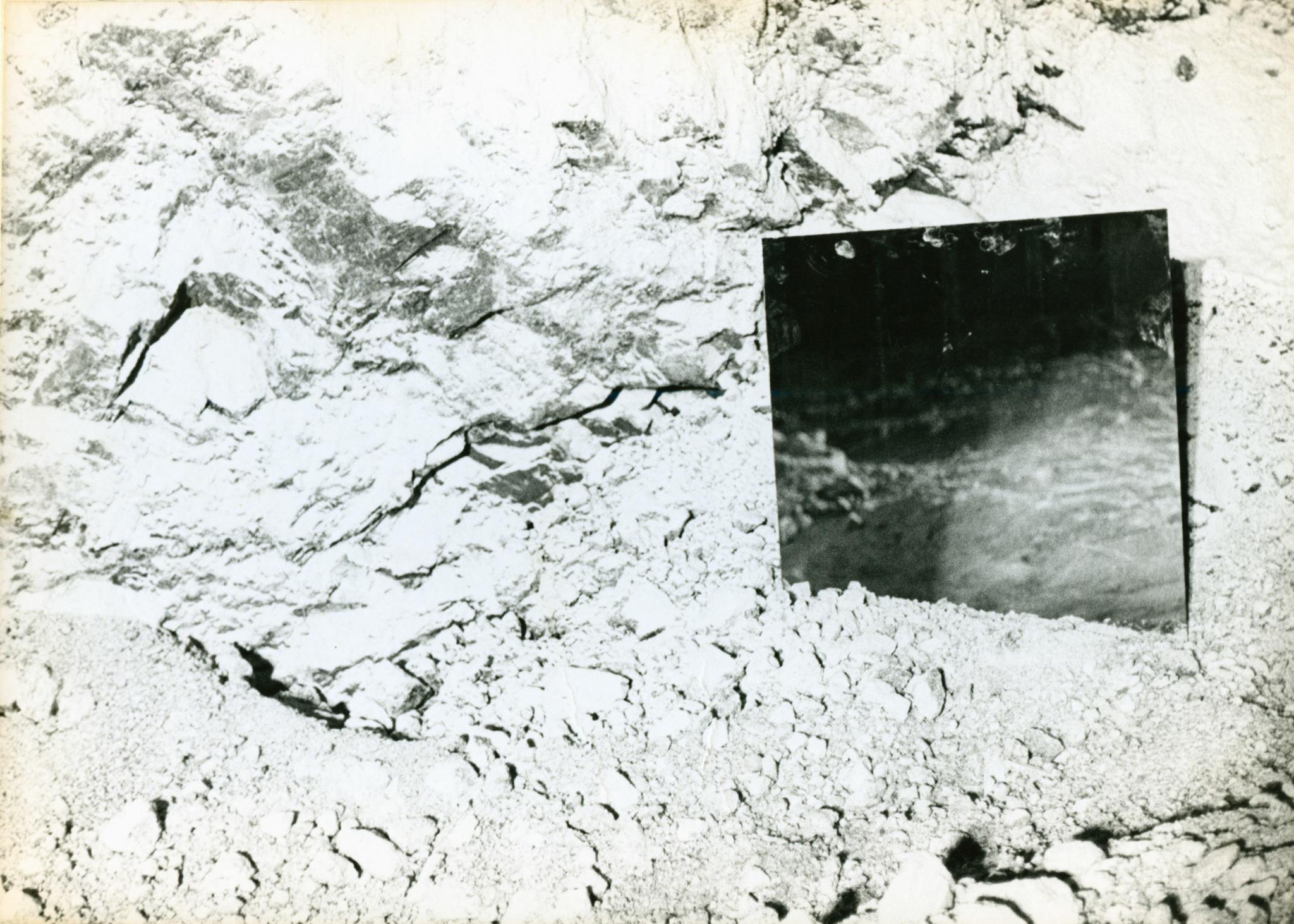 Detail of Robert Smithson's Mirror Displacement for Cayuga Salt Mine Project