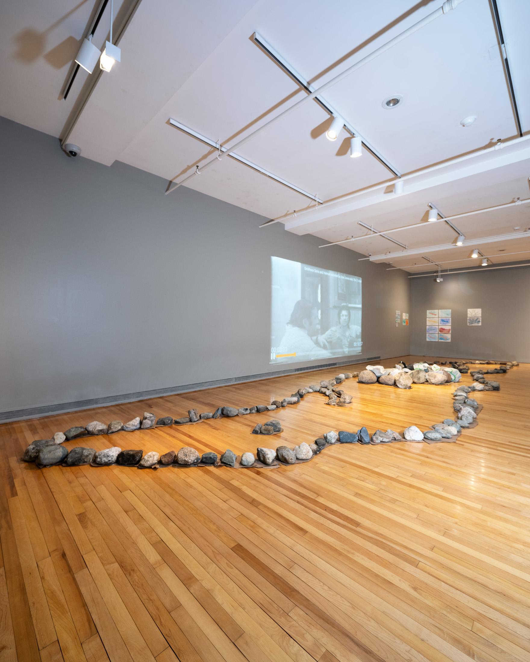 a detail of the exhibition