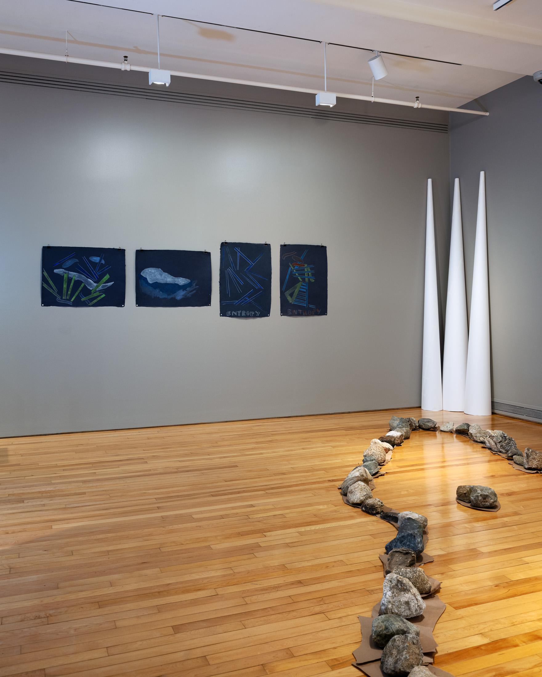 a detail of the exhibition