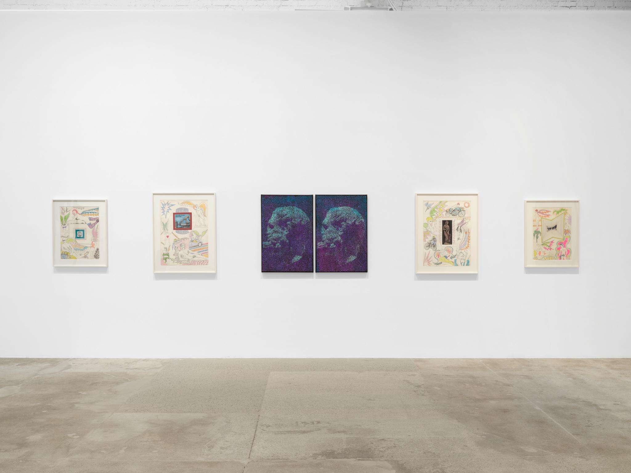 Installation view: Casting a Glance: Dancing with Smithson, Marian Goodman Gallery, Los Angeles, CA, 2025
