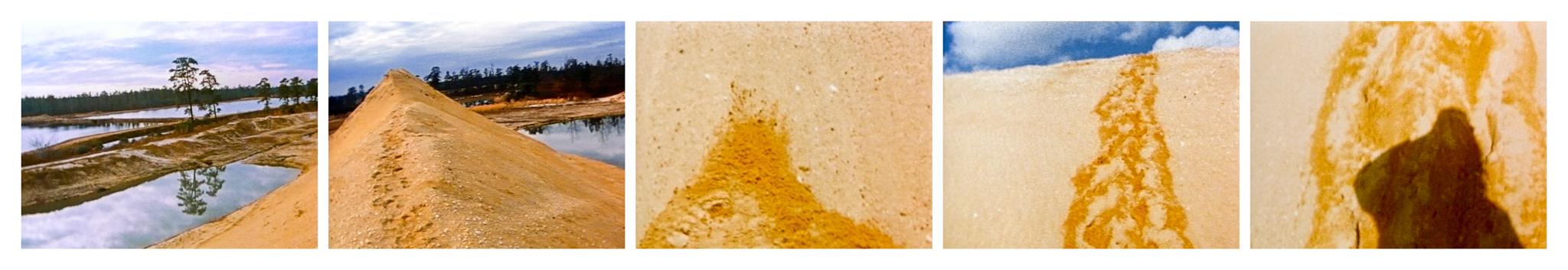 foot prints in a sand dune