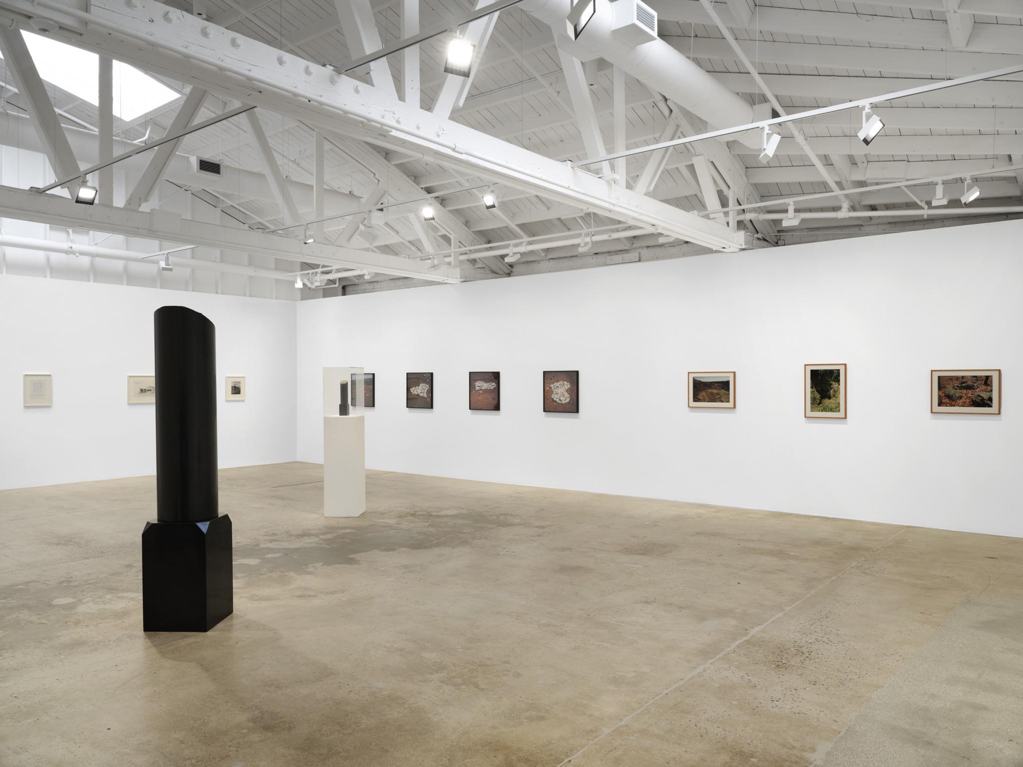 Installation view: Casting a Glance: Dancing with Smithson, Marian Goodman Gallery, Los Angeles, CA, 2025