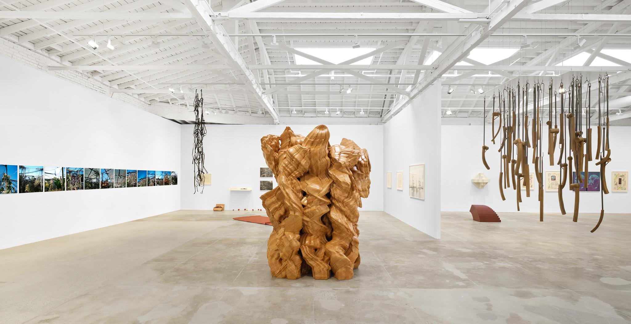 Installation view: Casting a Glance: Dancing with Smithson, Marian Goodman Gallery, Los Angeles, CA, 2025