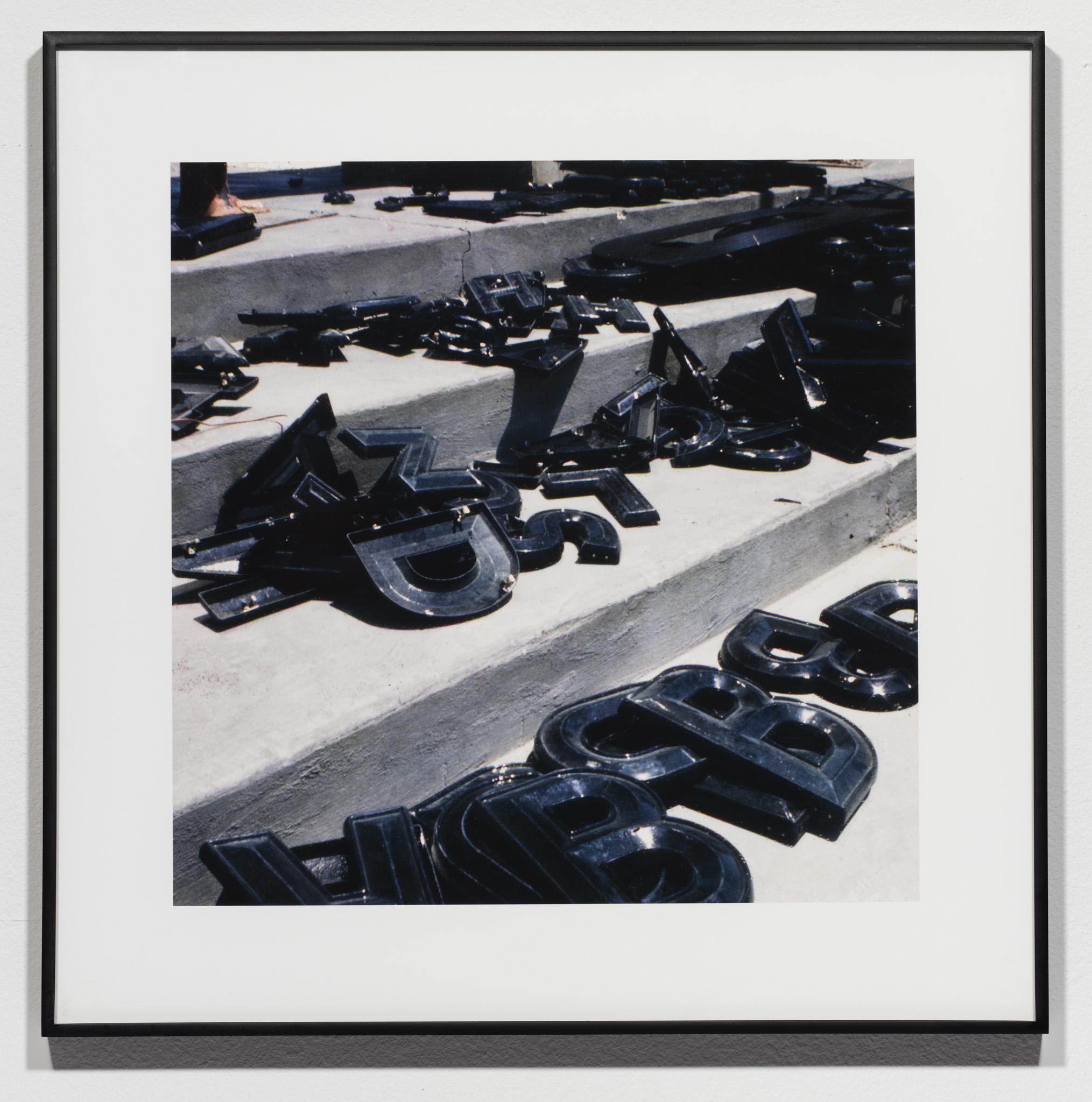 image of letters on steps