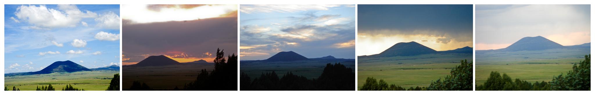 five views of an extinct volcano