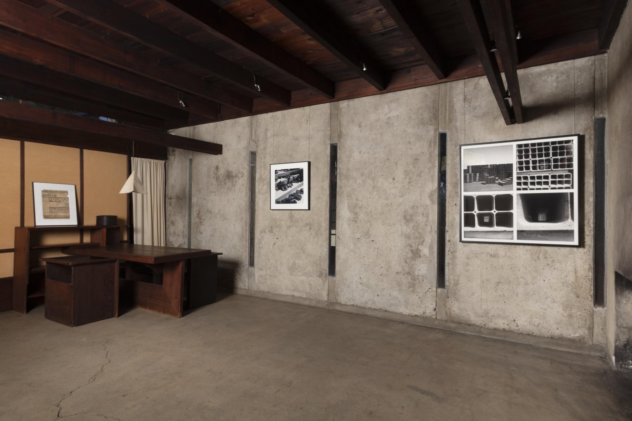 an exhibition in a historic modernist house