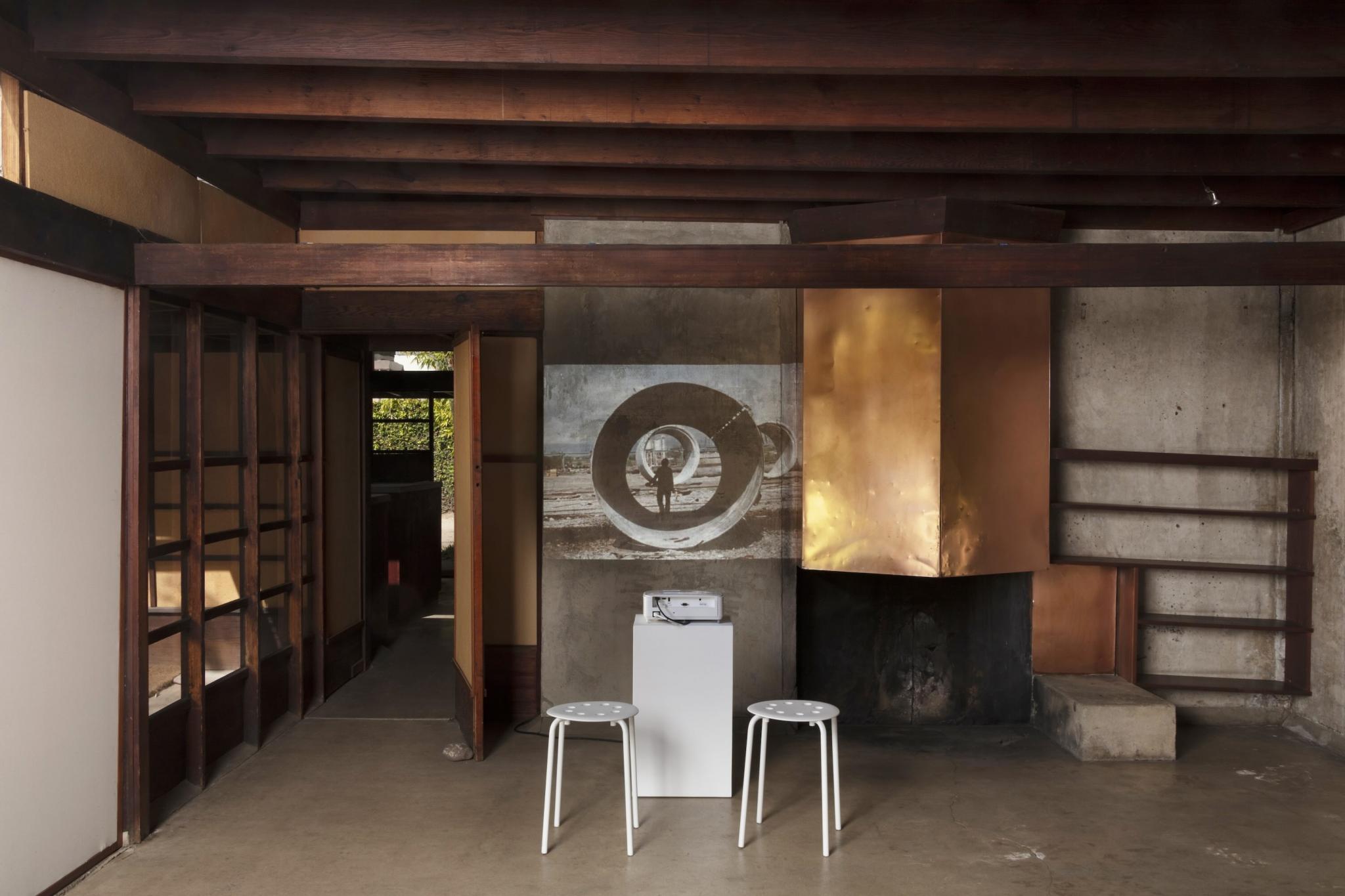 image of an exhibition in a historical modernist house