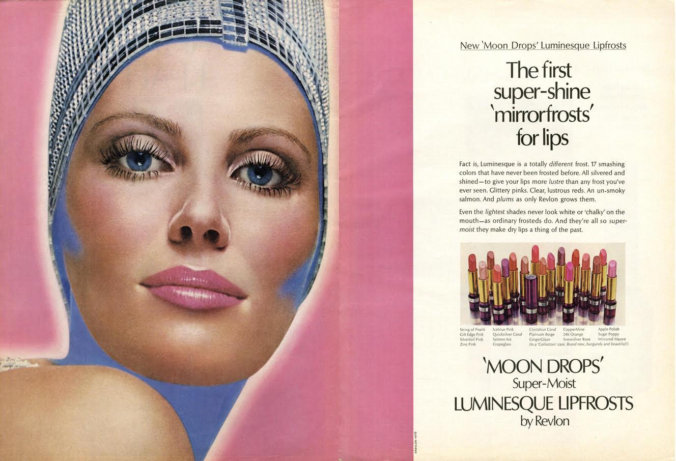 a magazine advertisement for a lipstick brand