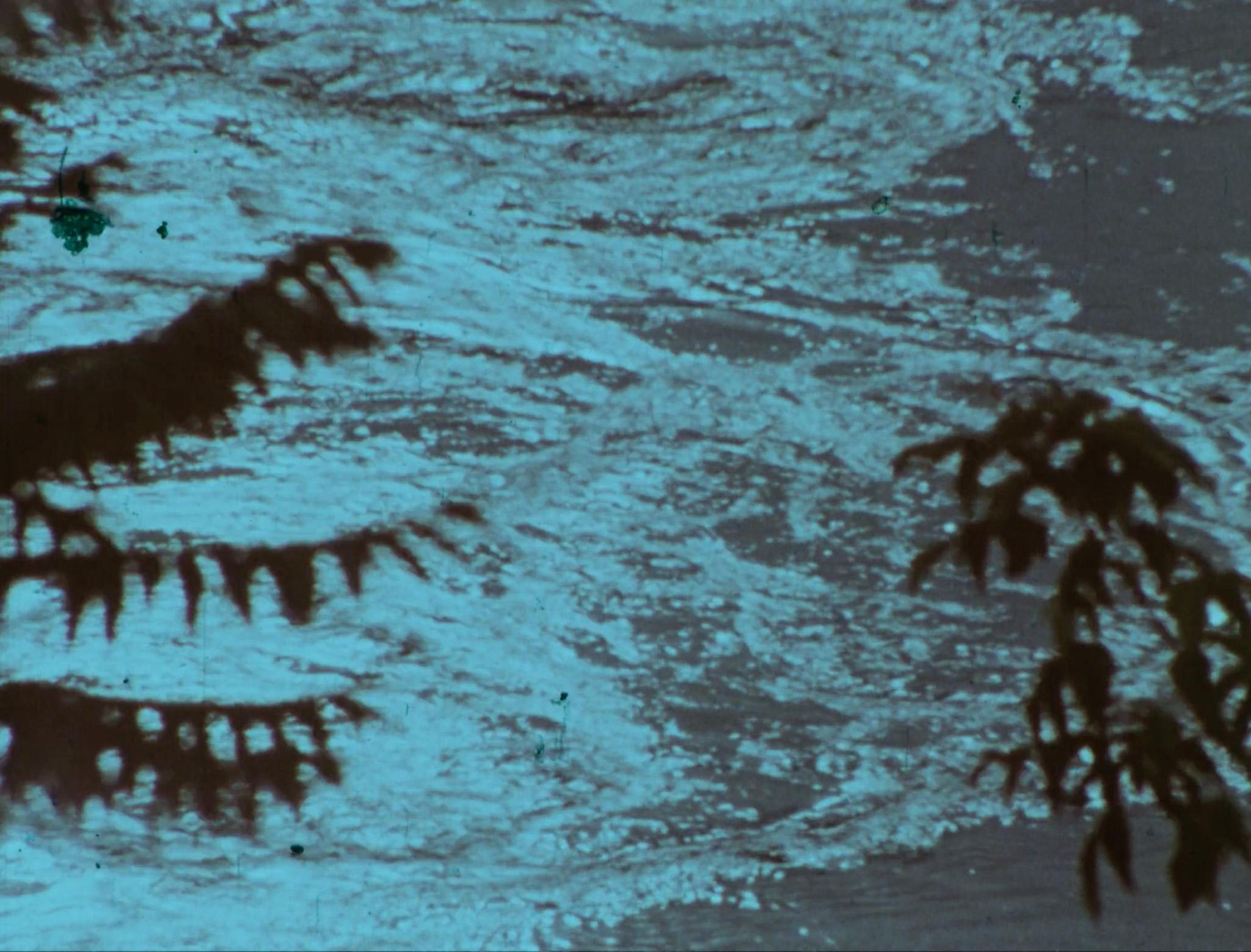 a film still of flowing water