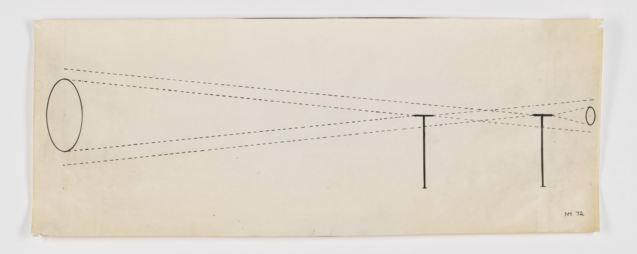 drawing for Dual Locators (1972)