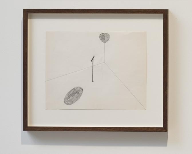 framed pencil drawing