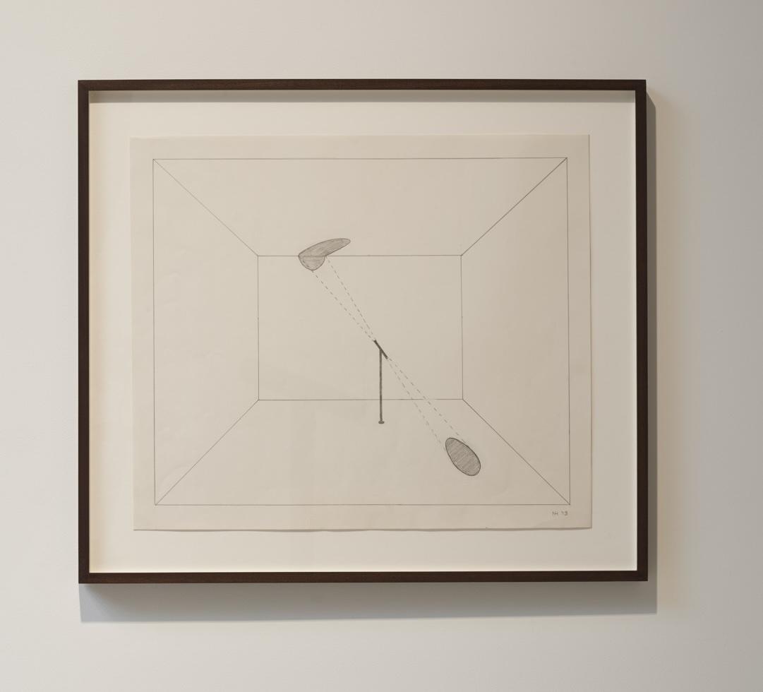 framed pencil drawing