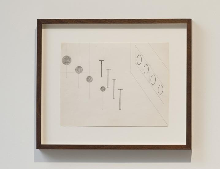 framed pencil drawing